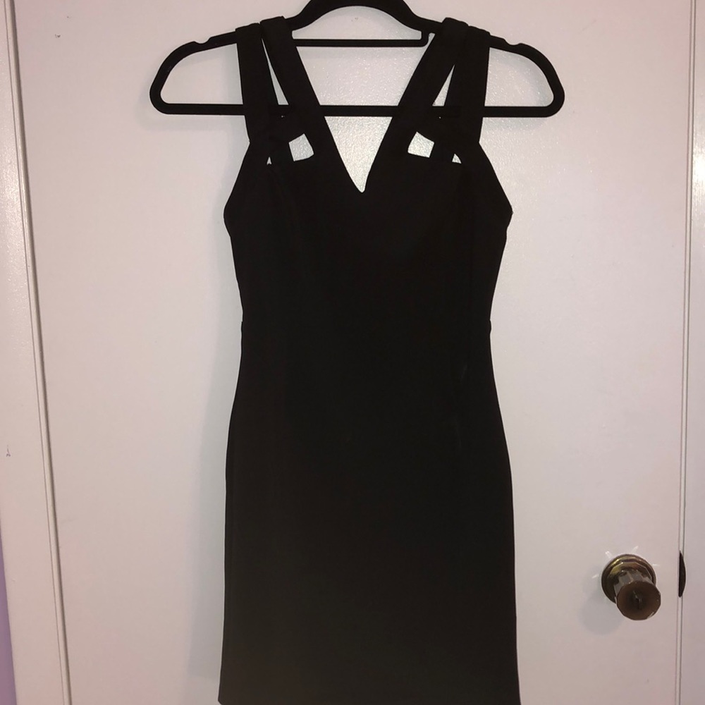 Forever 21 black body con dress